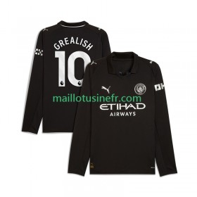 Maillot de Foot Manchester City Jack Grealish 10 Extérieur 2025-26 Manches Longues